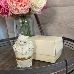 Vintage Lenox kitten box